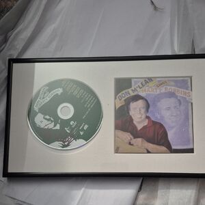 Don McLean Sings Marty Robbins Framed CD and Cover